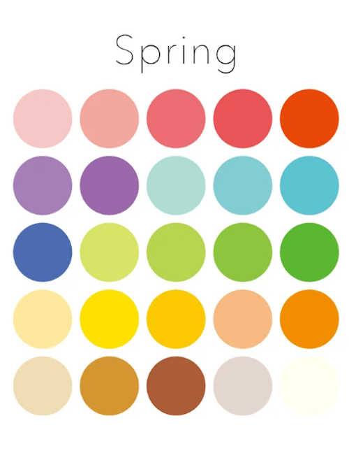四季で例える自分に似合う服装や色：春 spring