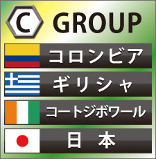 2014年ワールドカップ日本代表が入ってるグループCの組み合わ…