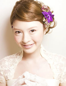 ボブの方向けの花嫁に人気のへアセット2