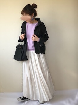 2019春夏のラベンダーのトレンドコーデ