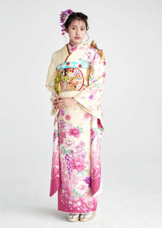 菊×グラデーション