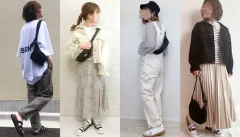ウエストポーチのレディースのコーデ！おしゃれで可愛いウエストポ…