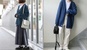 カーディガンの秋コーデ(ネイビー編)！レディースにおすすめのカ…