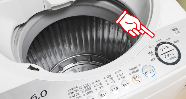 セーター・ニットの伸びない洗濯の仕方：洗濯機で洗う場合
