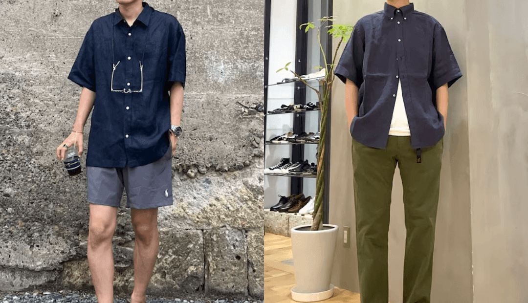 ネイビーのリネンシャツの夏コーデ！大人メンズの着こなし方や厳選アイテムを紹介！